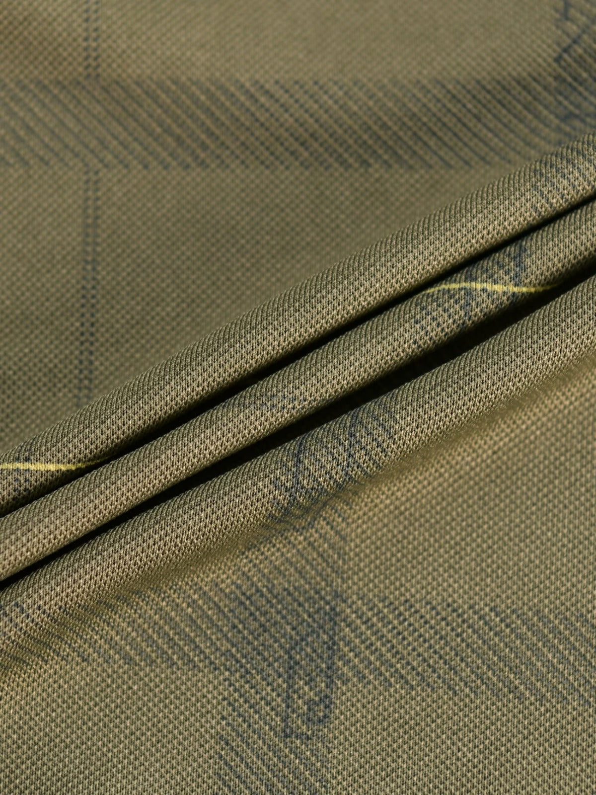 Men’s Premium Olive Checked Polo T-Shirt