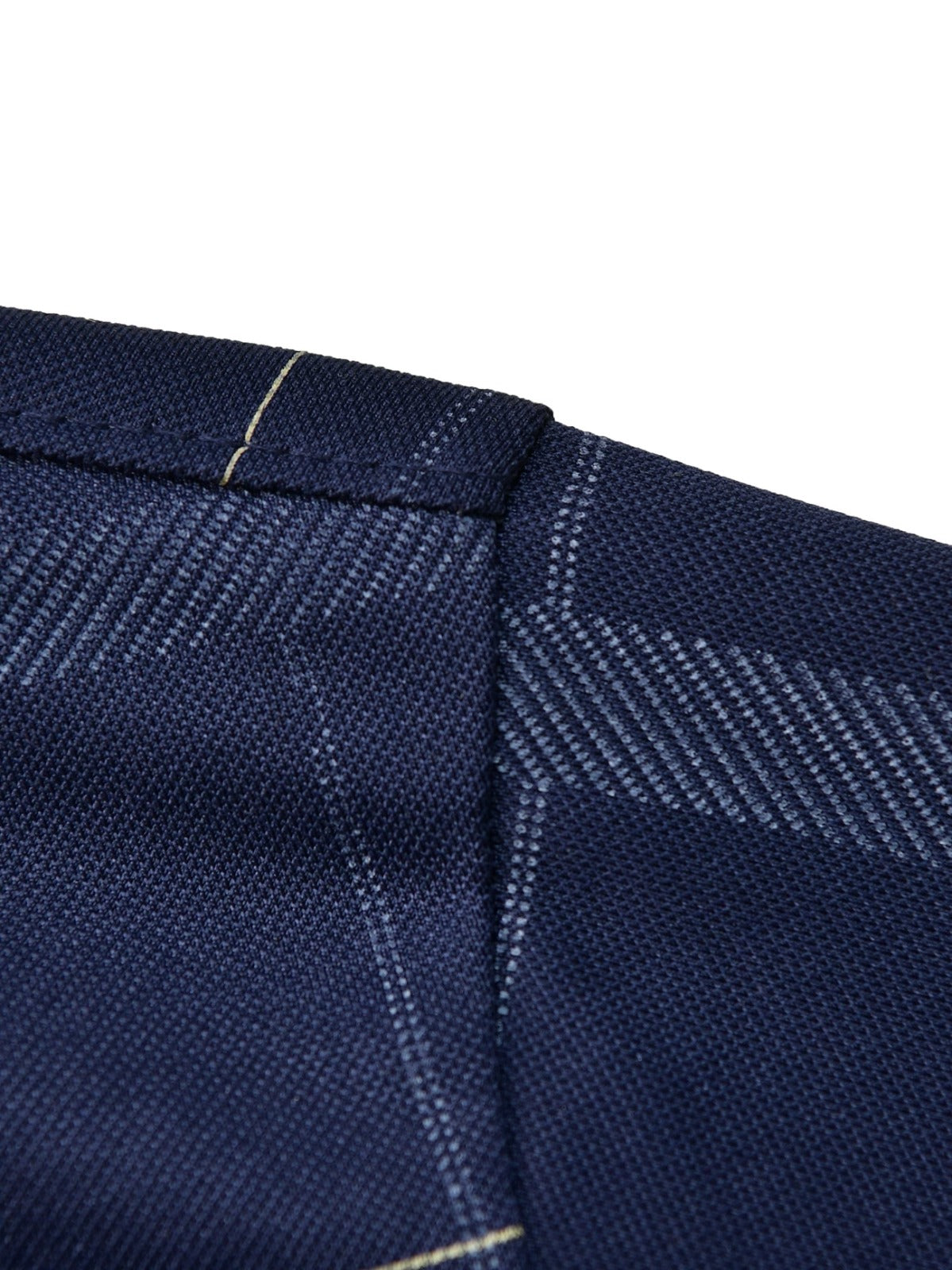 Men’s Premium Navy Checked Polo T-Shirt