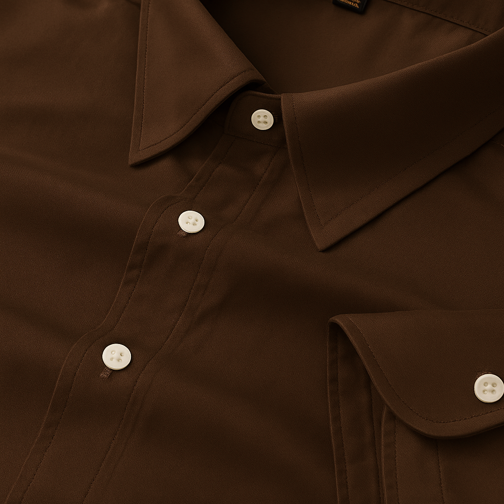 Brown Color Pure Cotton Shirt For Men – Allen Carl