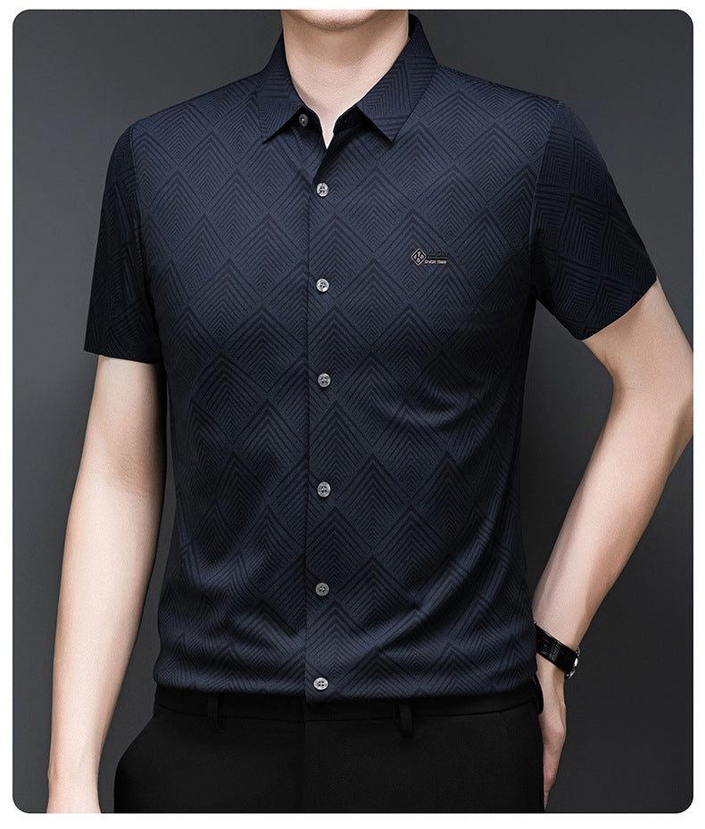 Royal Blue Regular Fit Formal Shirt