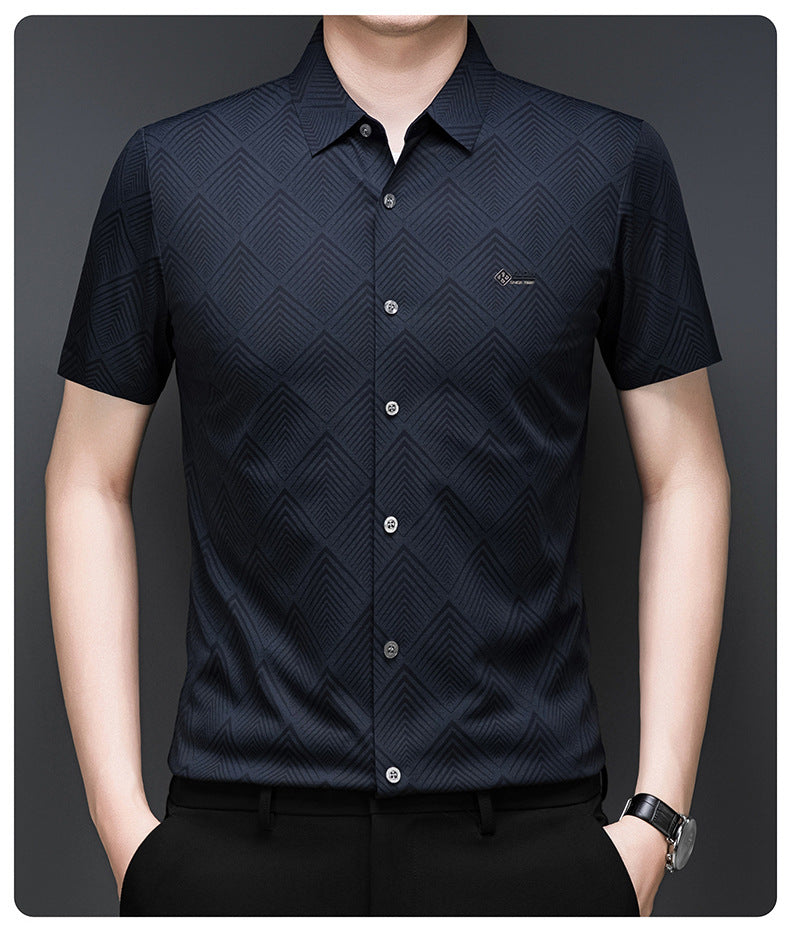 Royal Blue Regular Fit Formal Shirt