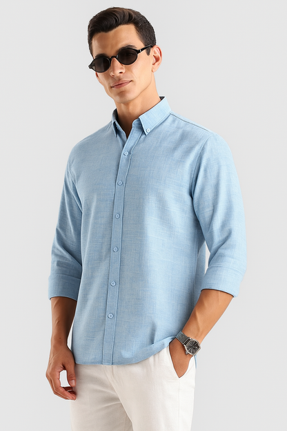 Sky blue Color linen Shirt For Men