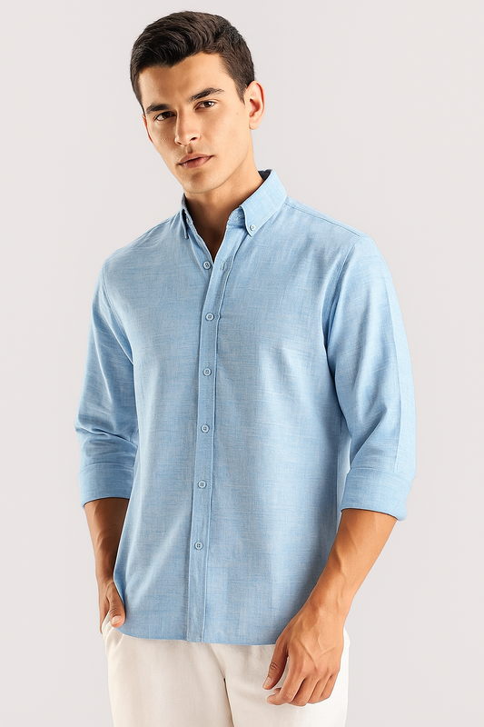 Sky blue Color linen Shirt For Men