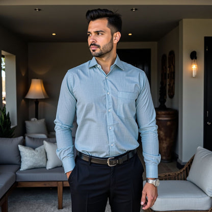 Sky blue Color linen Shirt For Men