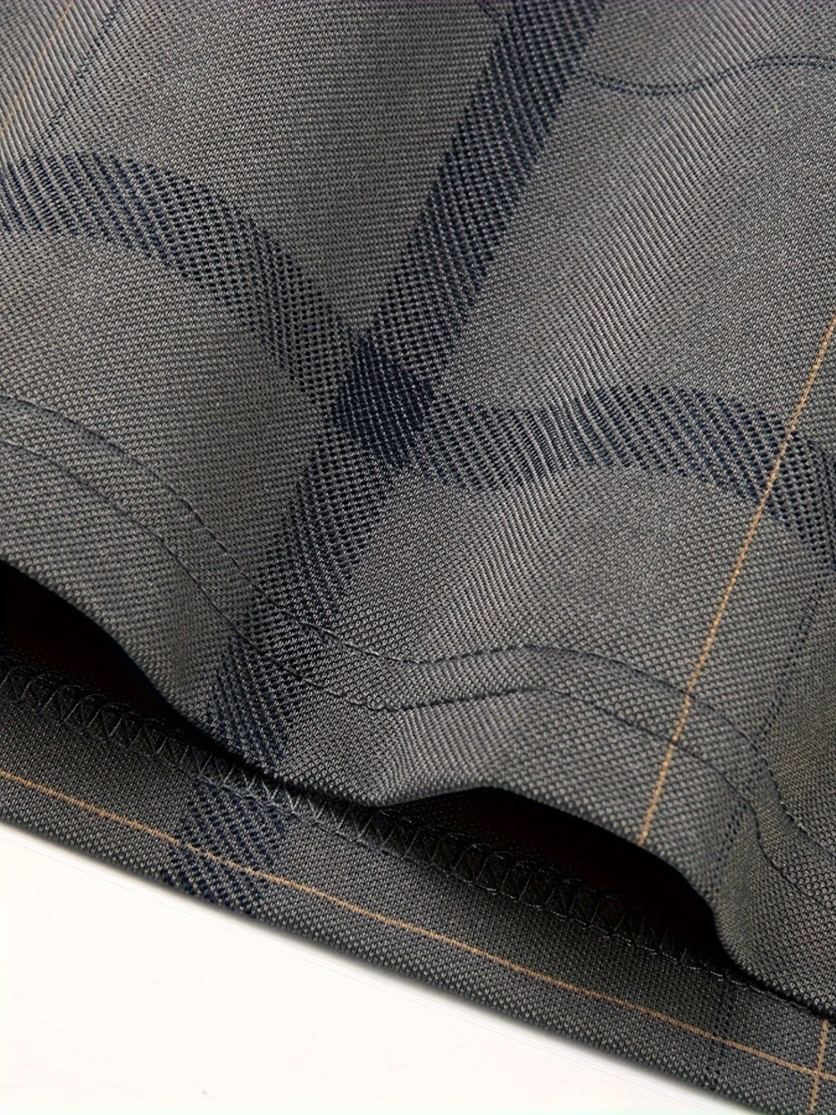 Men’s Premium Grey Checked Polo T-Shirt