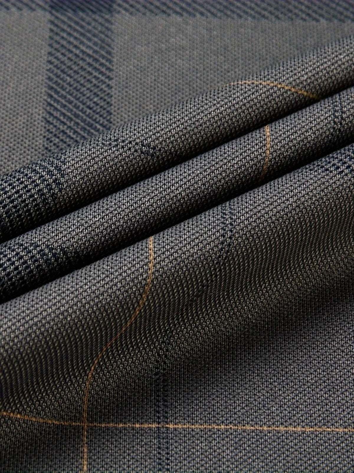 Men’s Premium Grey Checked Polo T-Shirt