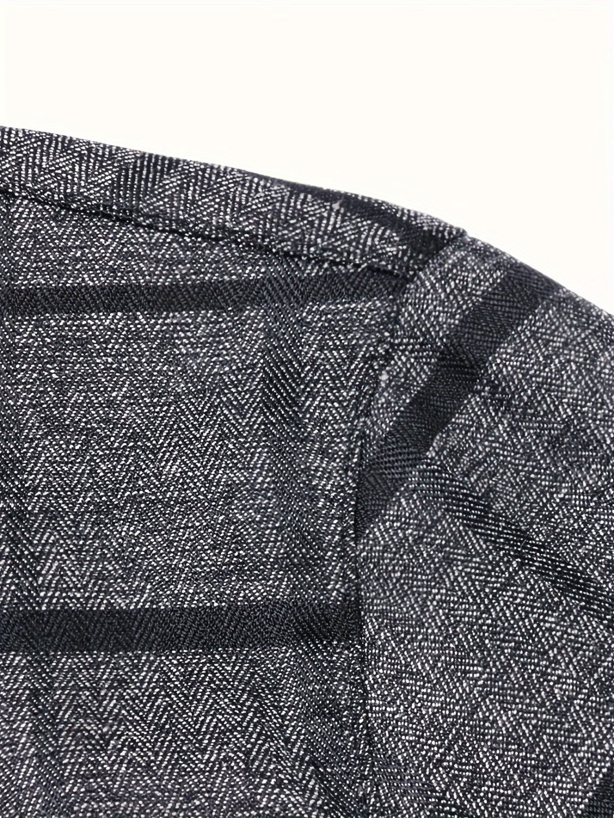 Men’s Premium Grey Windowpane Check Slim Fit Shirt