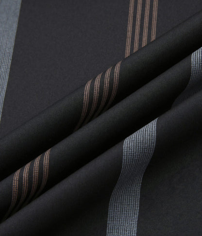 Premium Brown Black Striped Formal Shirt for Men